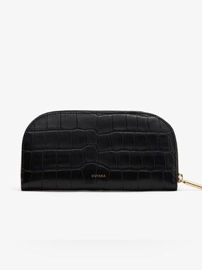 Cuyana Curved Zip Wallet (Croco)